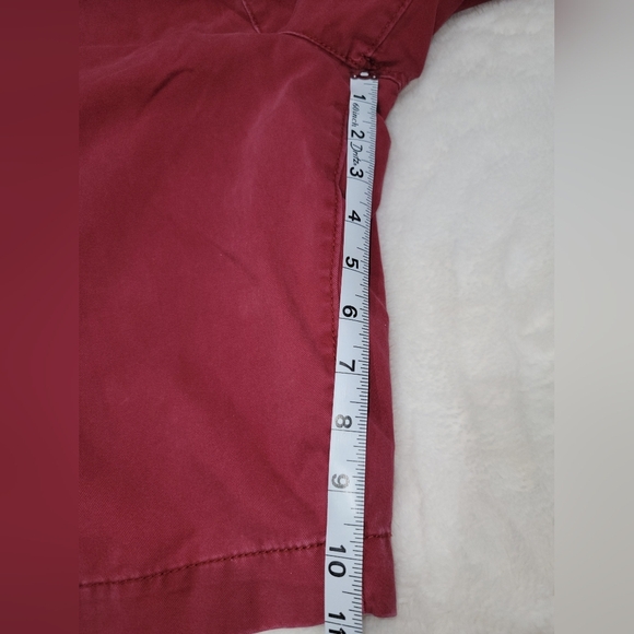 American Eagle Outfitters Red Flat Front Chino Shorts - Picture 10 of 10